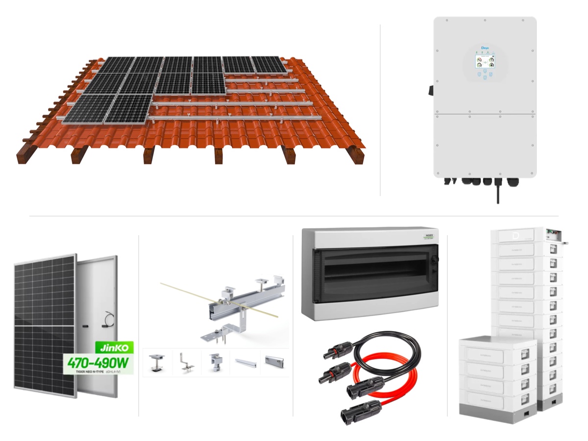 10 kW трифазна високоволтова хибридна система с батерия 20 kWh – с монтаж и пуск
